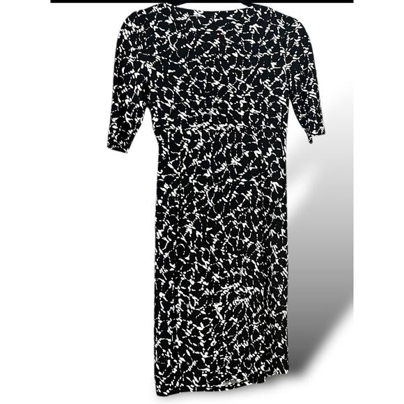 Lauren Ralph Lauren Crossover V-Neck Half Sleeve Dress Women Size 2 Petite - Picture 2 of 13